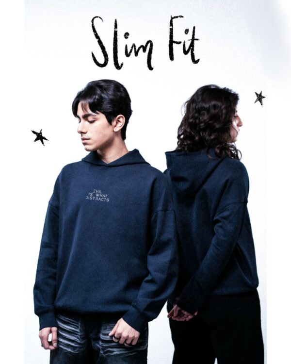 IMG-20251201-WA0061 Evil is What Distract | Nylon Blend | Midnight Blue Hoodie