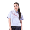 The Memo | Sky Stripe Boxy Shirt